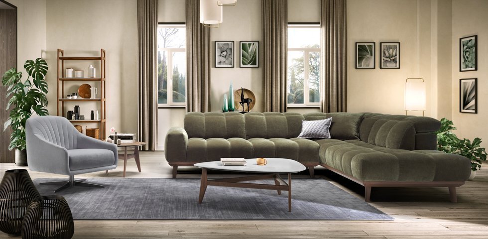 Sofa living room Natuzzi furniture Takis Angelides Furnihome Cyprus Nicosia